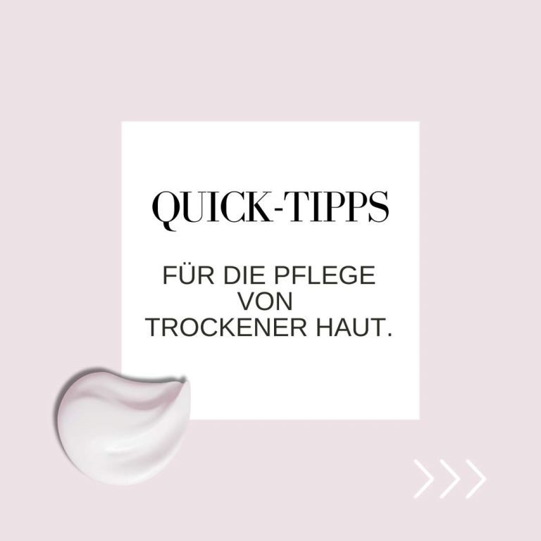 Tipps zur Pflege trockener Haut